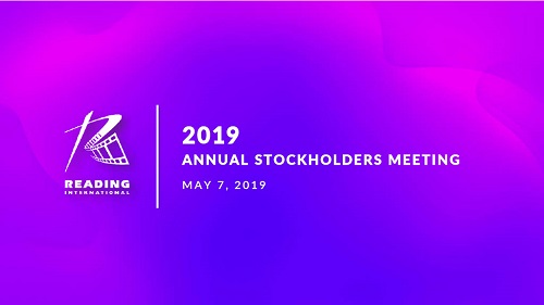 Cover image of 2019 Annual Stockholders Presentation